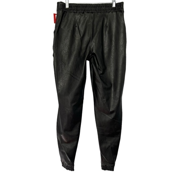 Spanx Leather Like Jogger Black Size L NEW - Picture 8 of 15